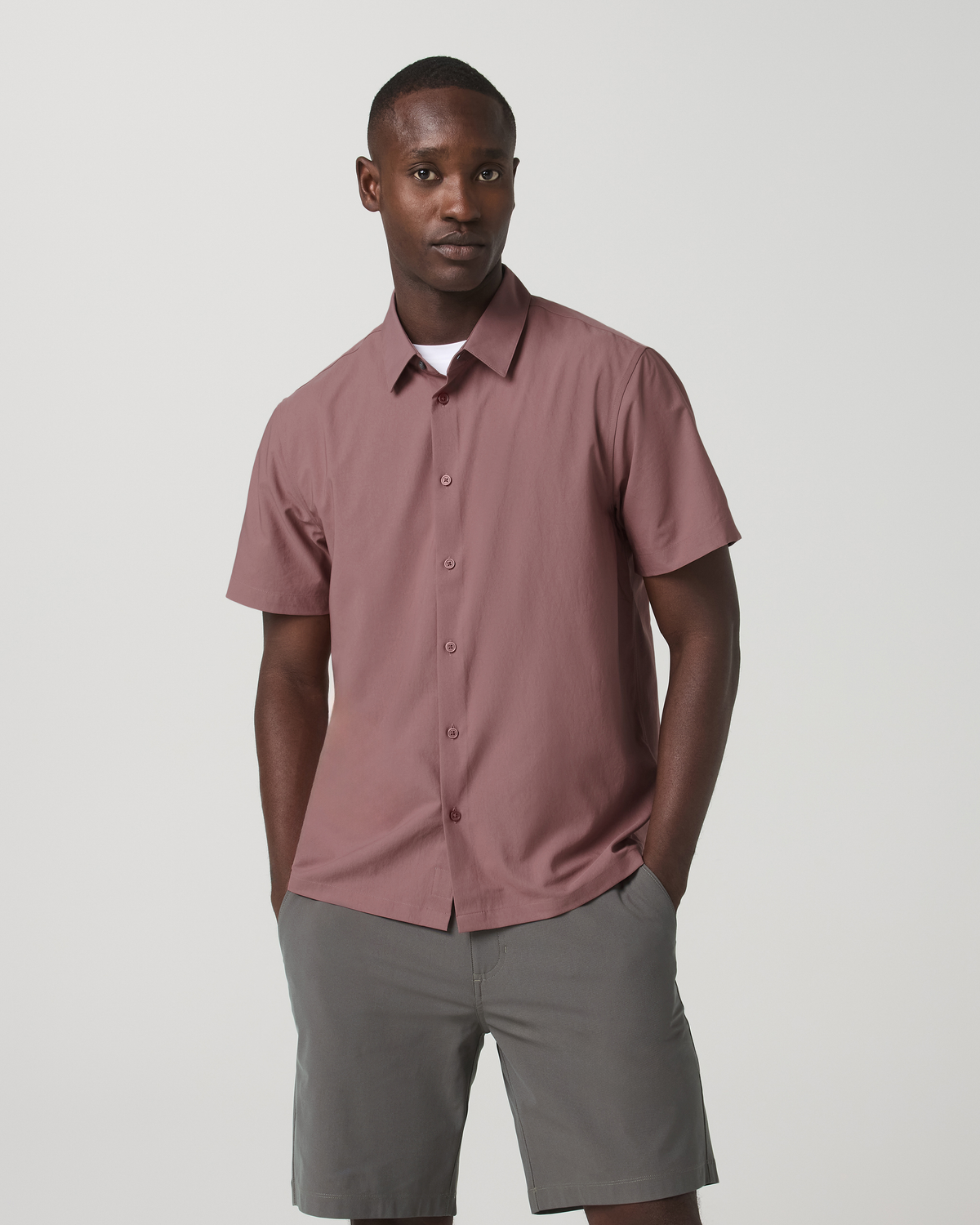 Short Sleeve Manhattan Button Down | Adobe