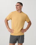 Short Sleeve Ponto Performance Tee | Brass Heather