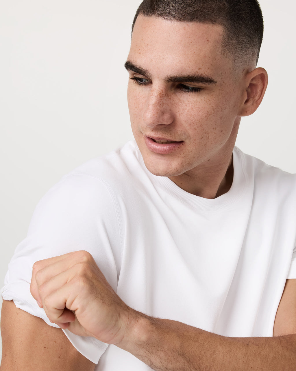 Short Sleeve Ponto Performance Tee | White
