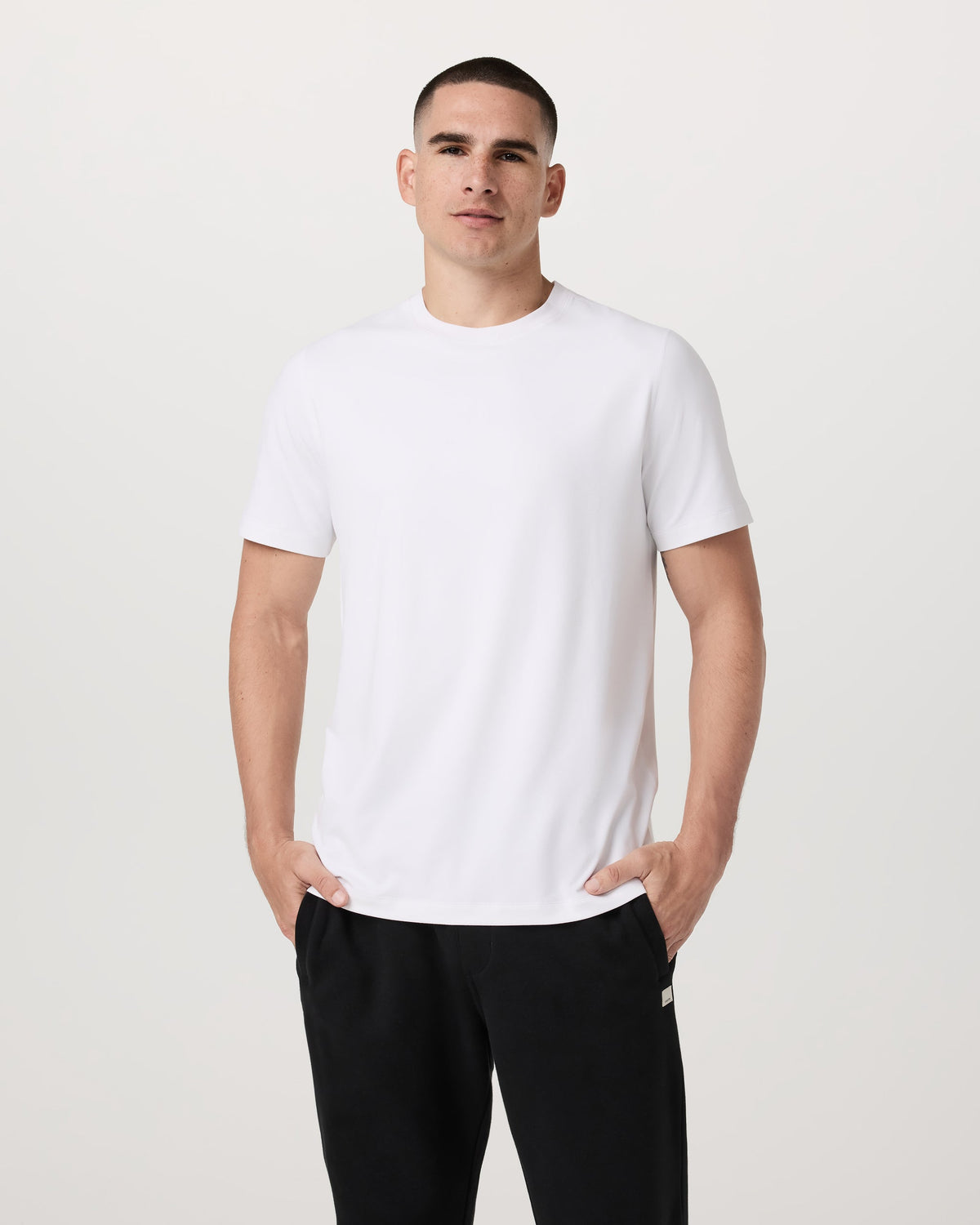 Short Sleeve Ponto Performance Tee | White