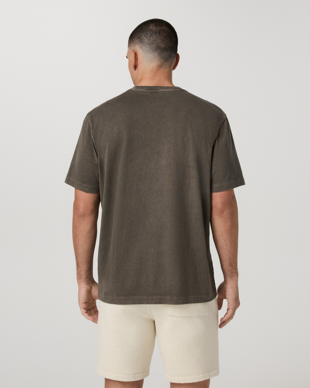 Short Sleeve Vuori Heavyweight Cotton Tee - Relaxed Fit | Oregano Garment Dye