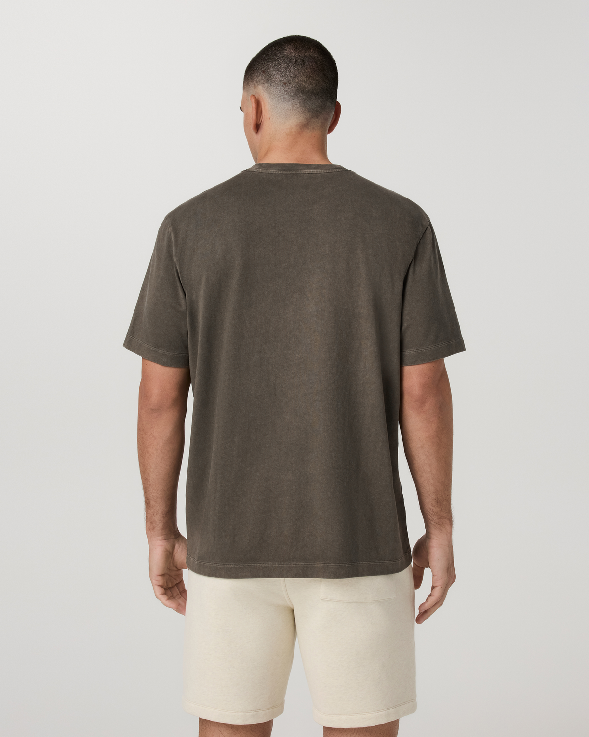 Short Sleeve Vuori Heavyweight Cotton Tee - Relaxed Fit | Oregano Garment Dye