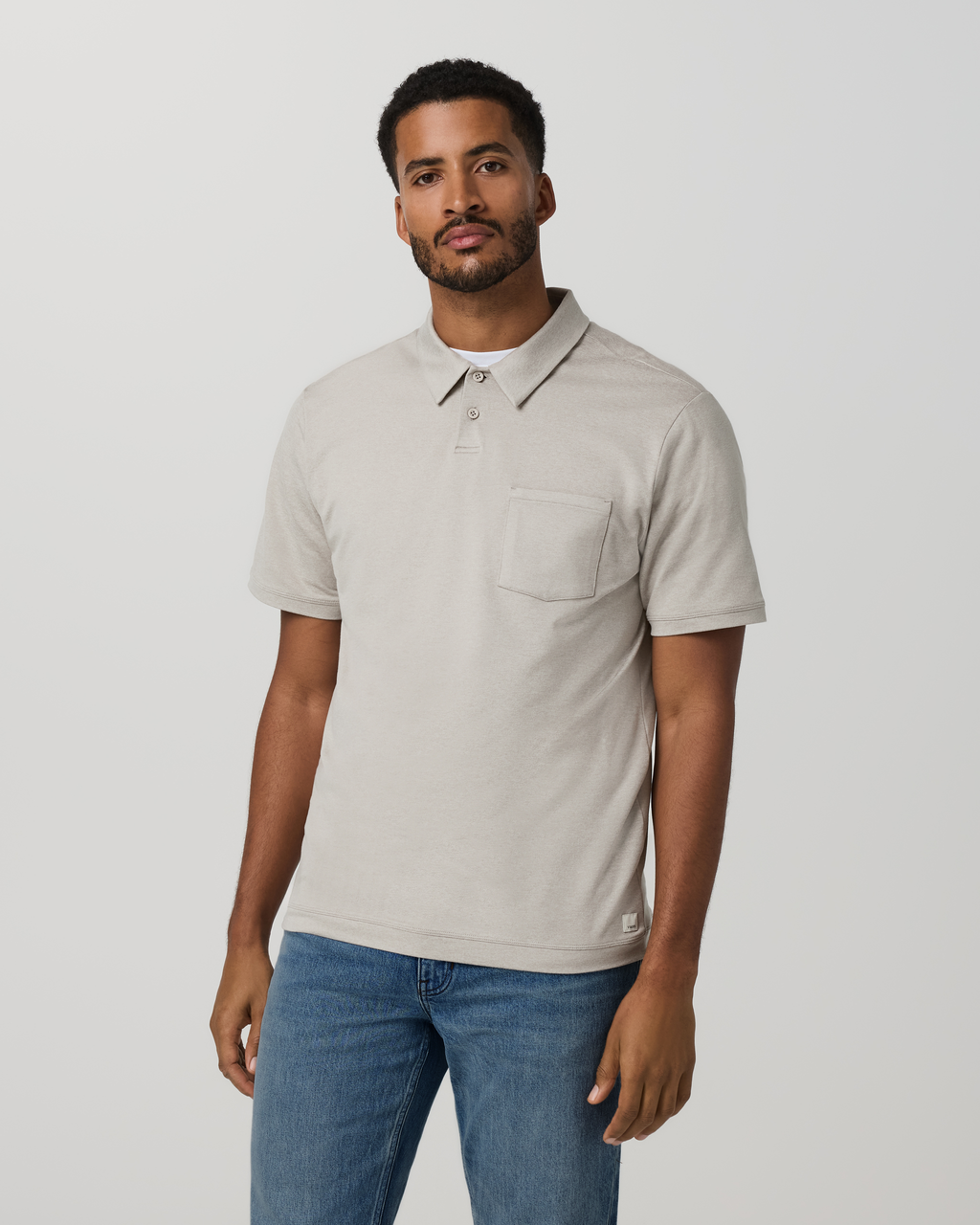 Short Sleeve Ponto Performance Polo | Dark Salt Heather
