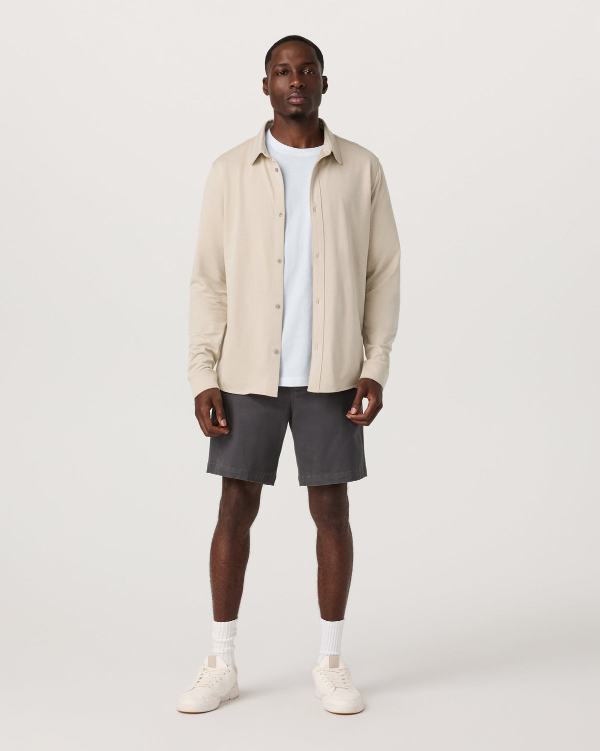 Long Sleeve Knit Oxford Button Down - Classic Fit | Trench