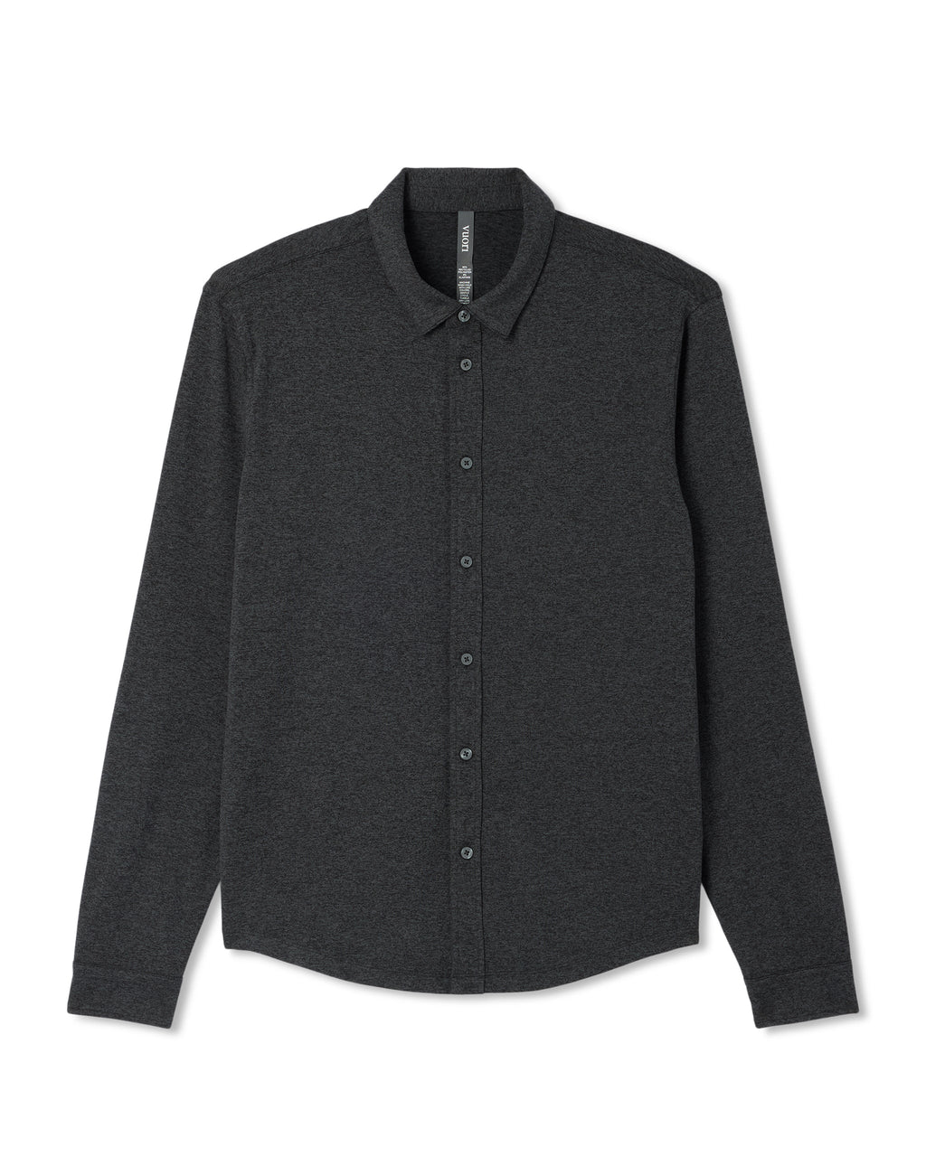Long Sleeve Ponto Button Down Shirt | Charcoal Heather
