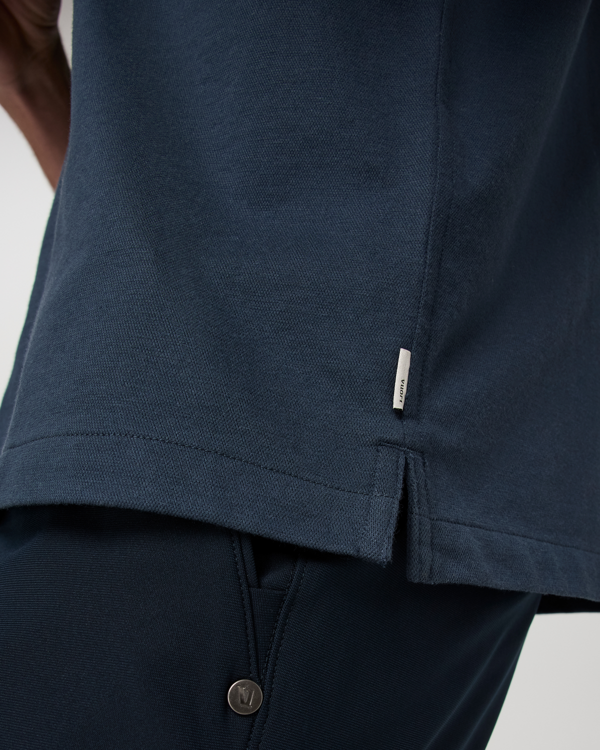 Short Sleeve Knit Oxford Camp Collar Button Down | Ocean Blue