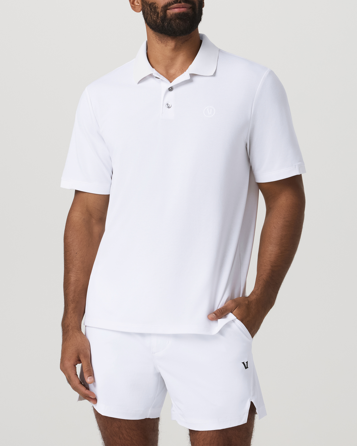 Short Sleeve Gamepoint Polo 2.0 | White Non Tipped