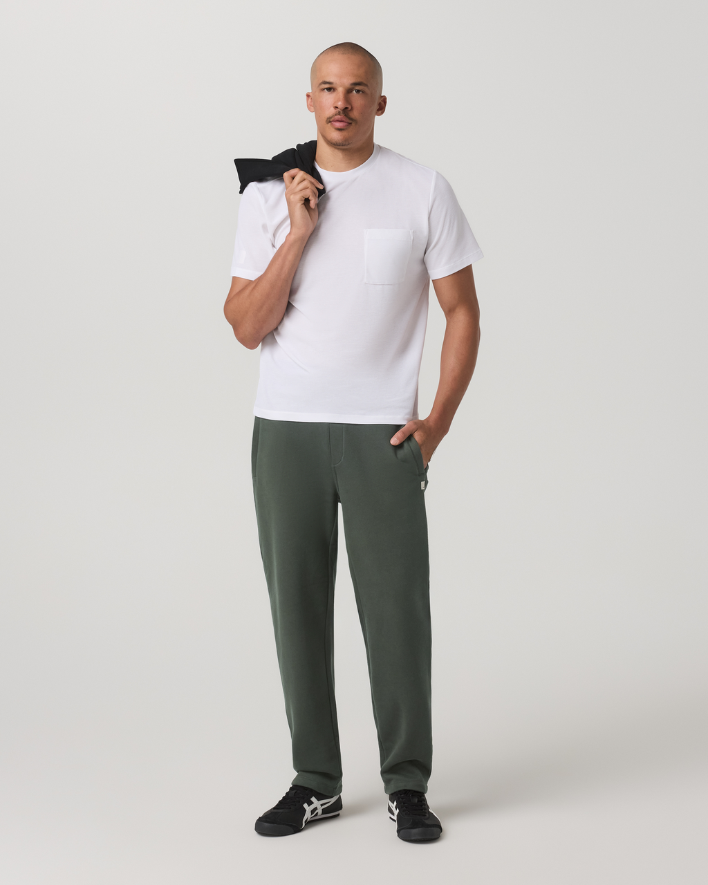 Short Sleeve Micro Waffle Tee - Relaxed Fit | White