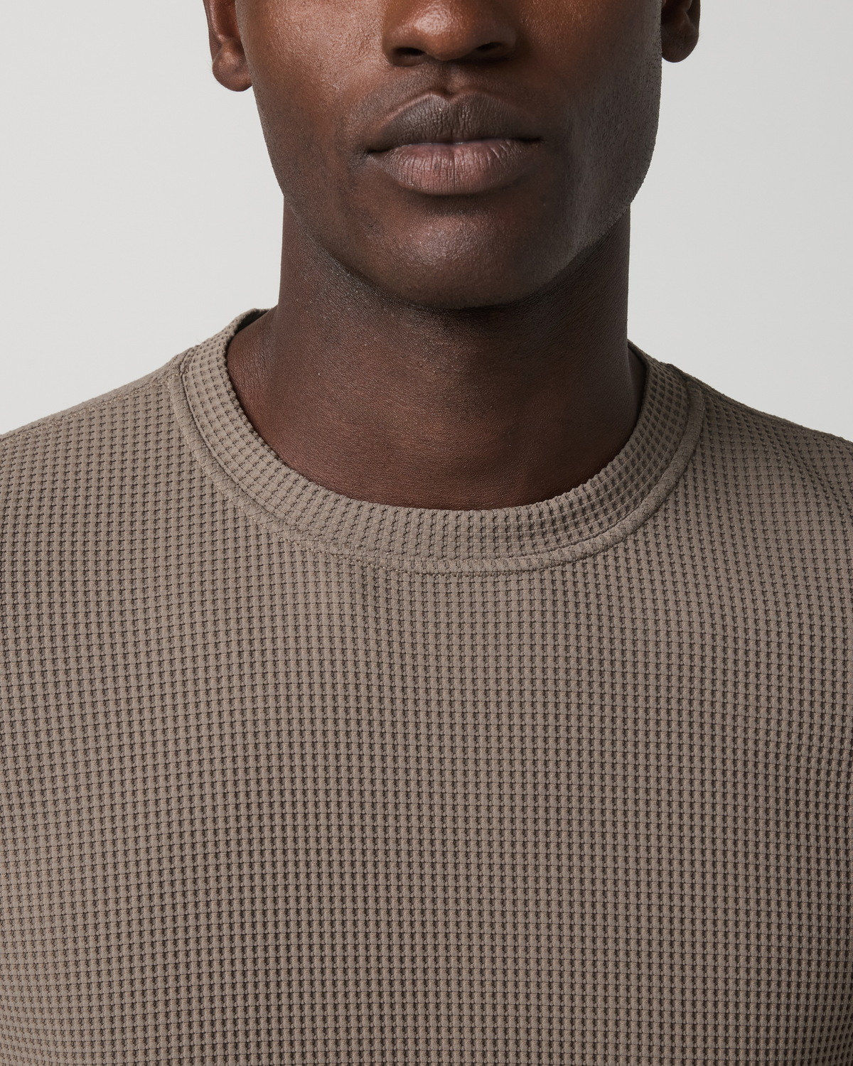 Short Sleeve Lightweight Tech Waffle Tee - Relaxed Fit | Bark