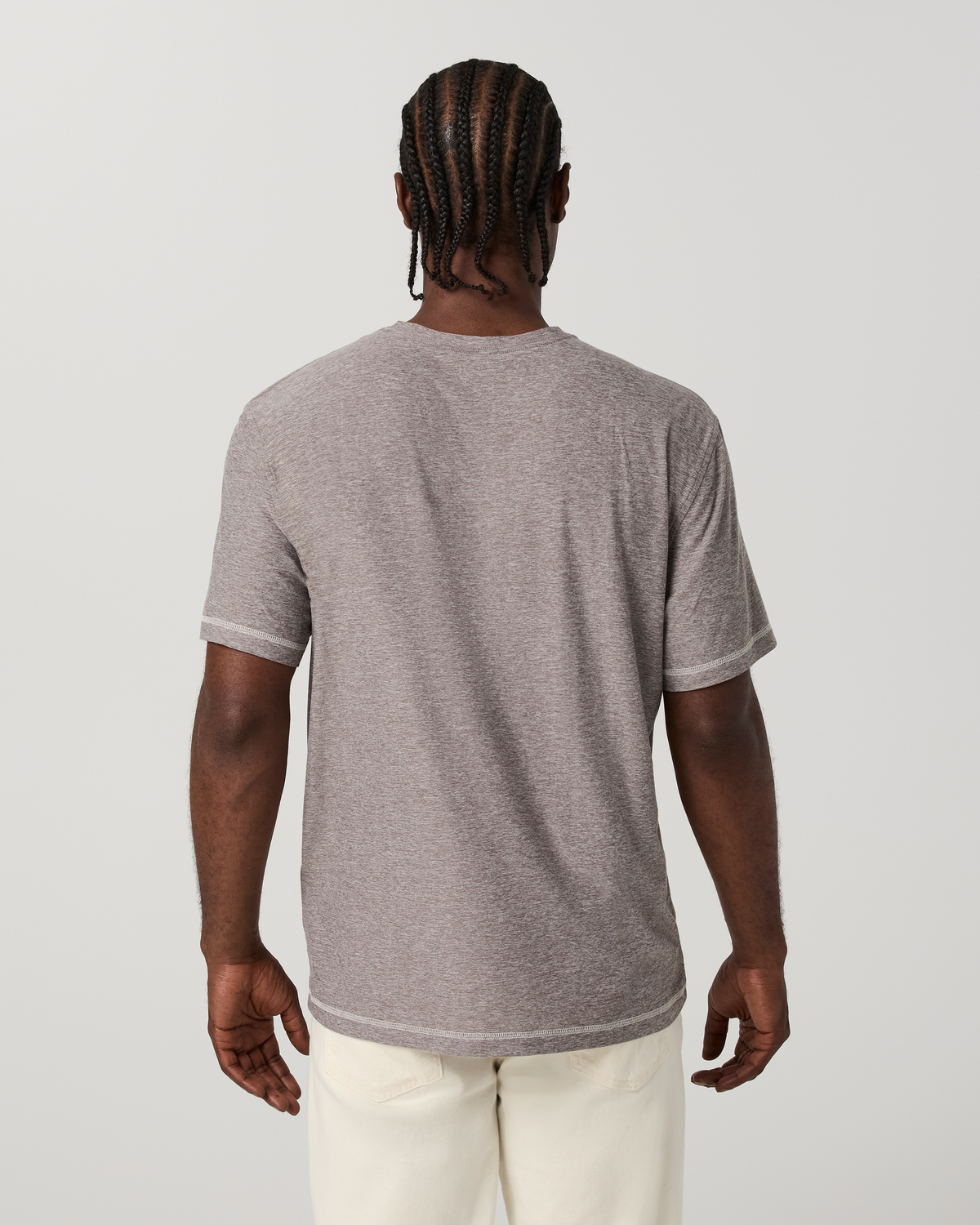 Short Sleeve Strato Tech Tee - Contrast | Heather Grey