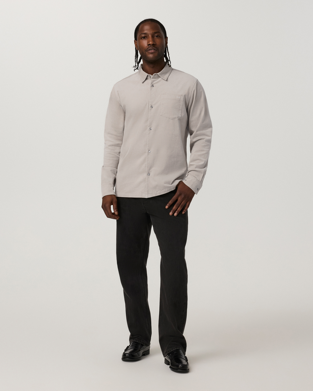 Long Sleeve Optimist Button Down | Dark Salt