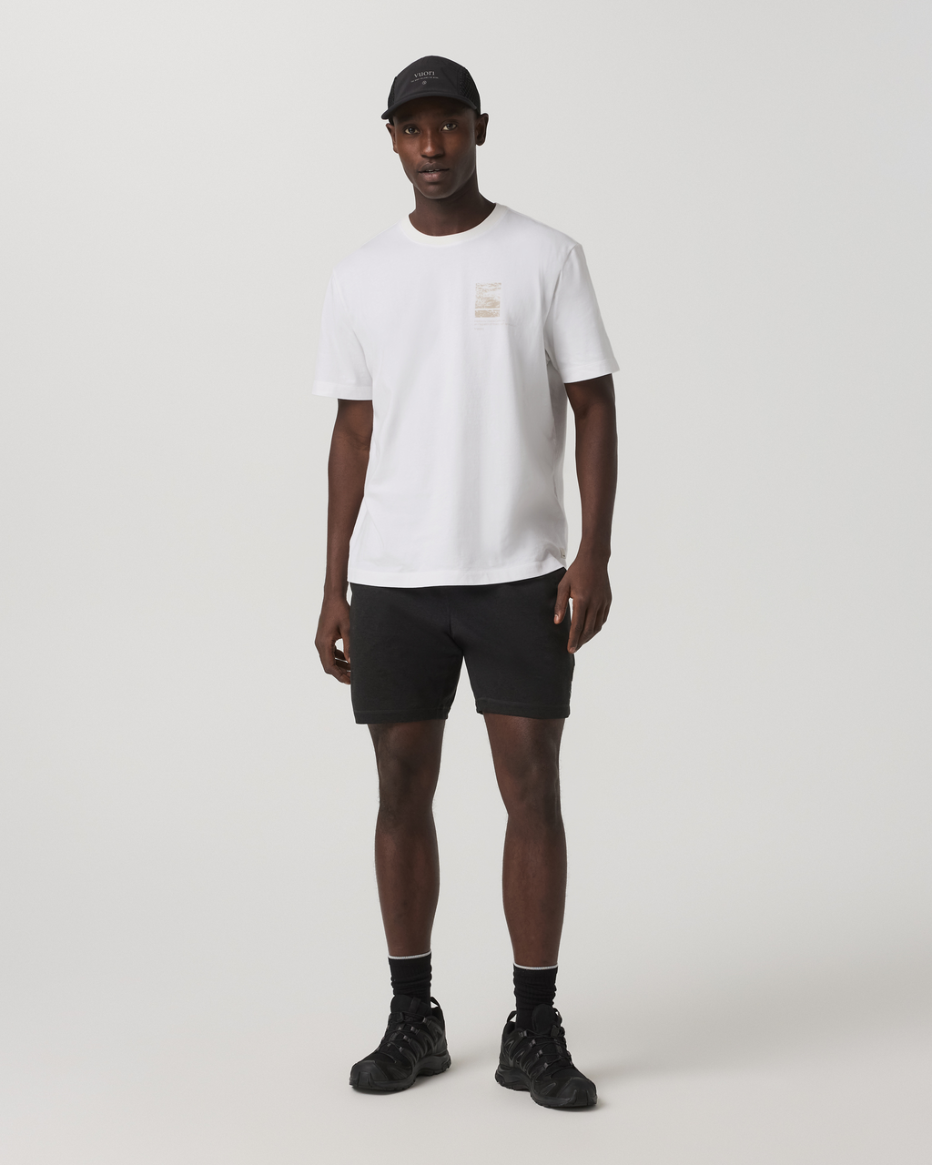 Short Sleeve Heavyweight Cotton Graphic Tee | White