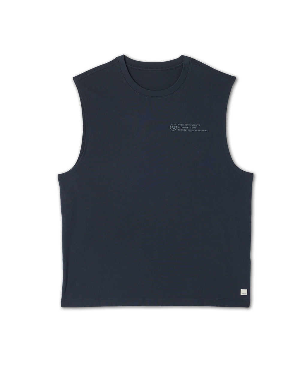 Sleeveless Heavyweight Cotton Muscle Tank | Navy