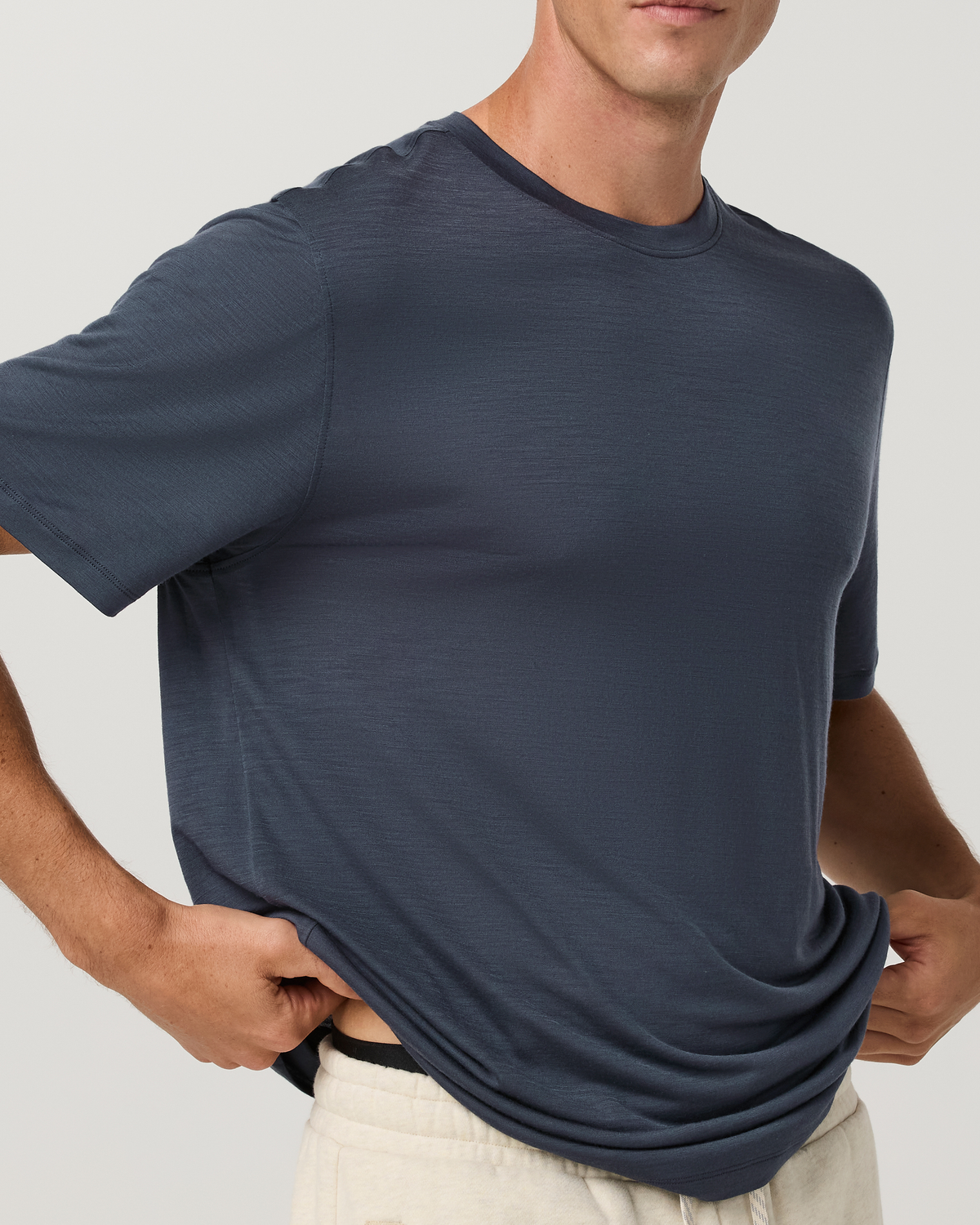 Short Sleeve Merino Wool Tee 2.0 | Navy
