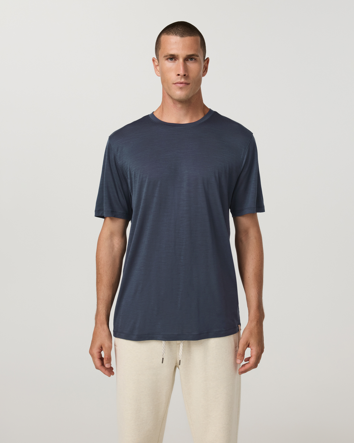 Short Sleeve Merino Wool Tee 2.0 | Navy