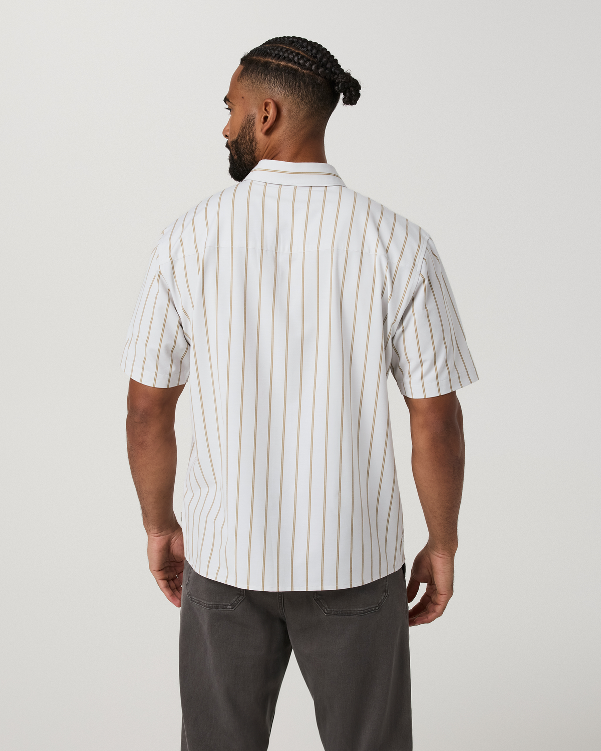 Short Sleeve Bridge Button Down - Relaxed Fit | Salt Marina Stripe