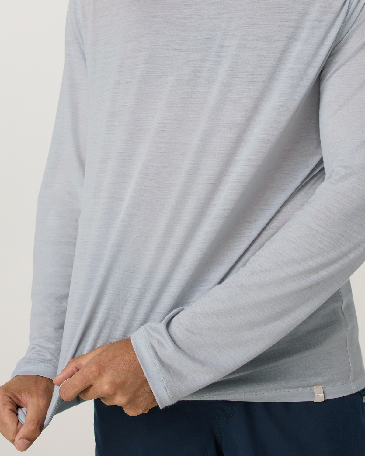 Long Sleeve Merino Wool Tee | Silverline