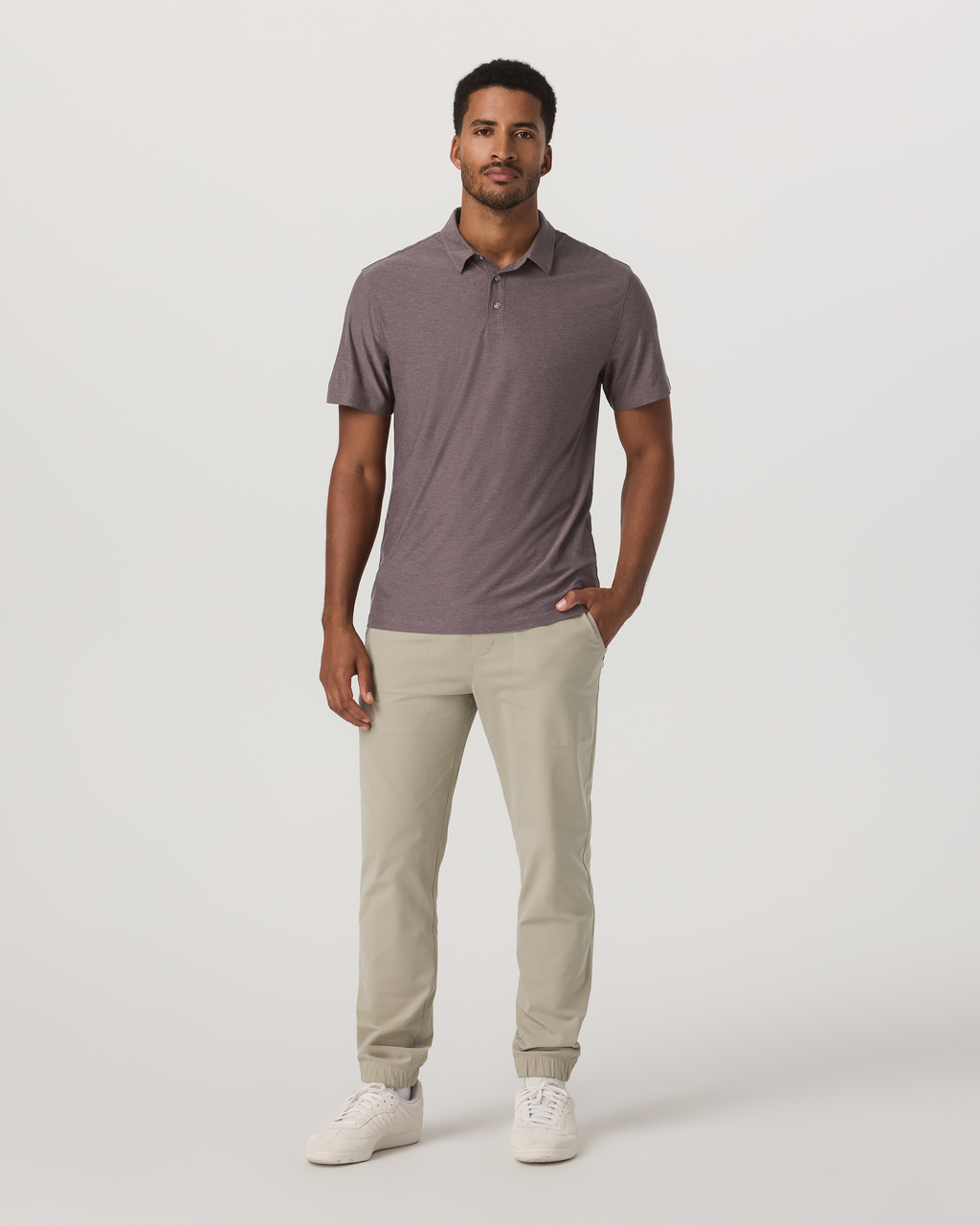 Strato Tech Polo | Timber Heather
