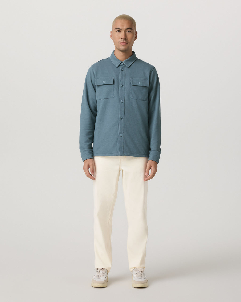 Waffle Shirt Jacket | Abyss