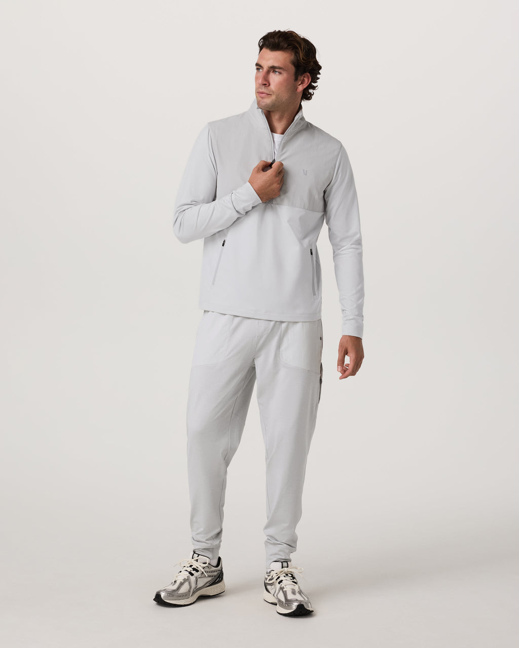 Sunday Element Half Zip | Frost Grey