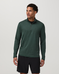 Ponto Half Zip Mock Neck | Hemlock Heather