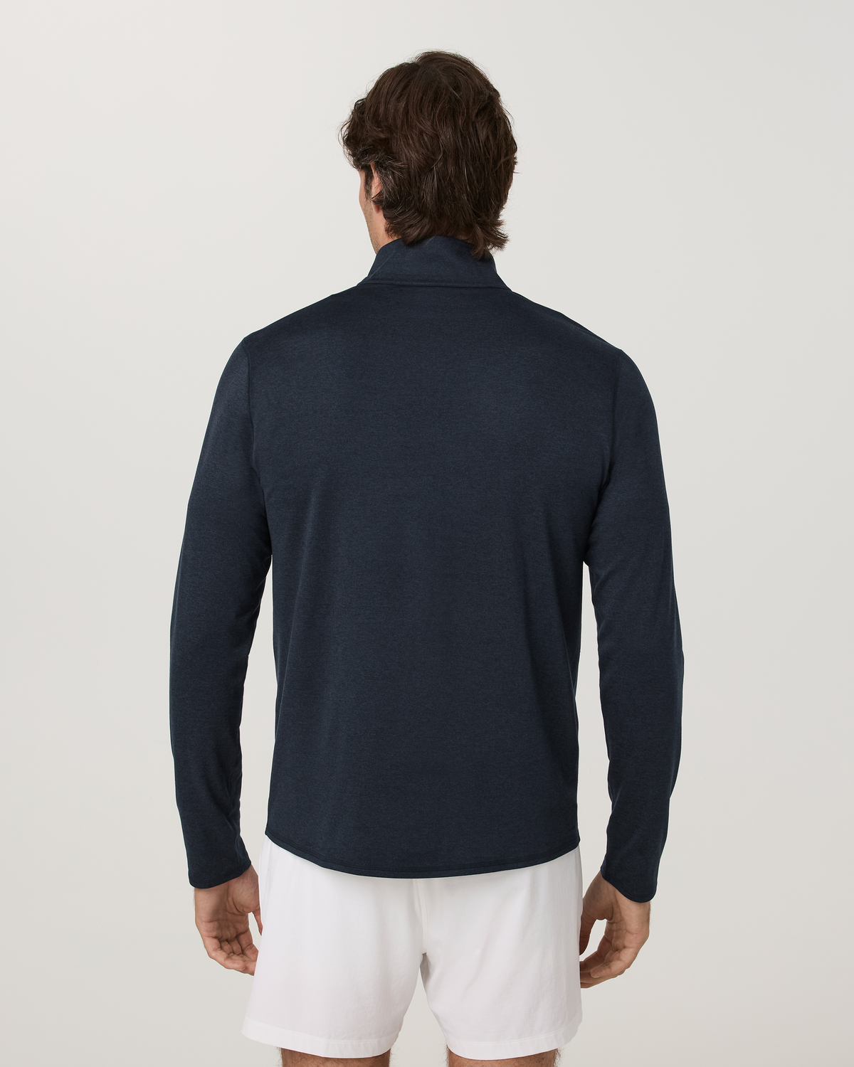 Ponto Half Zip Mock Neck | Ink Heather