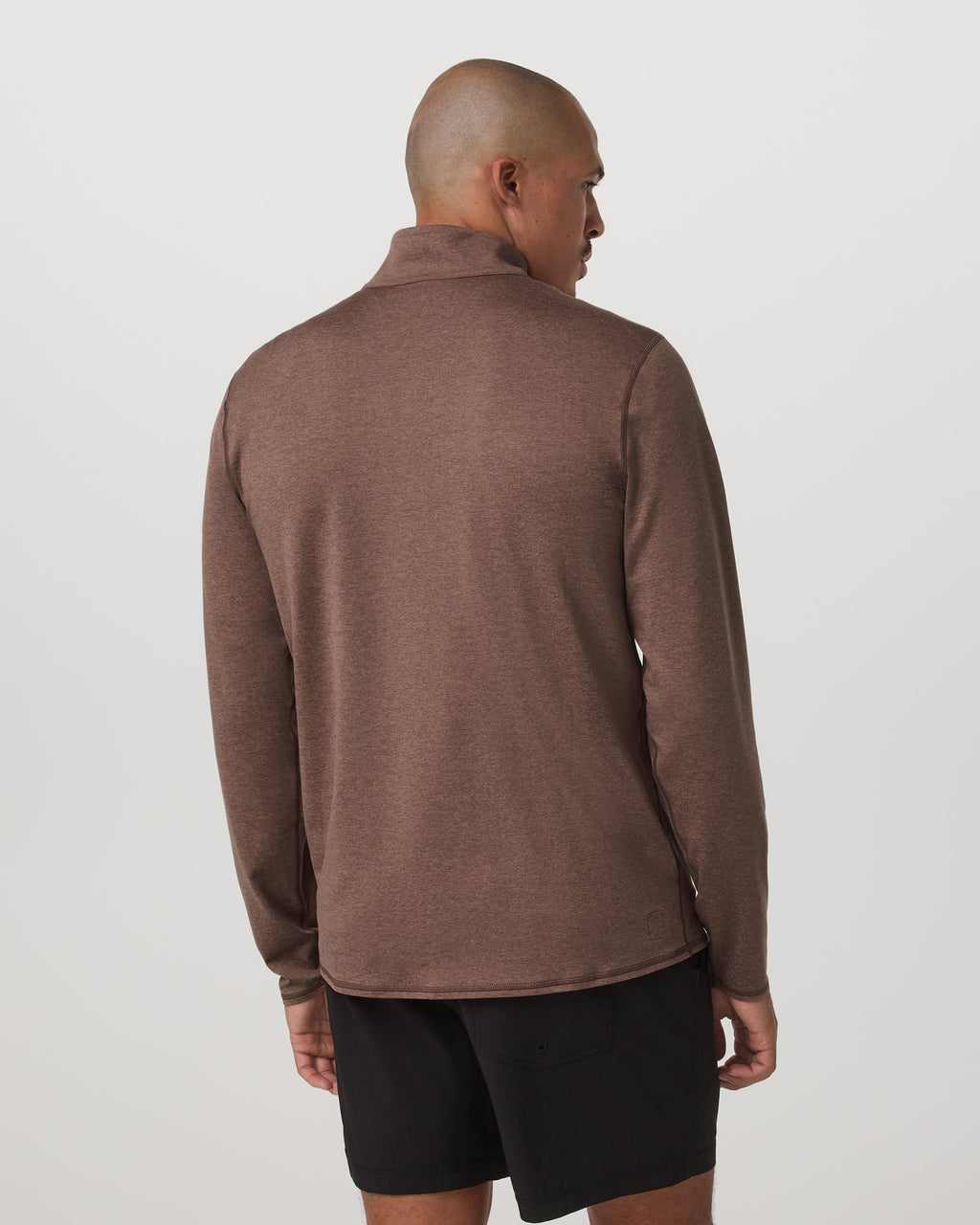 Ponto Half Zip Mock Neck | Sable Heather