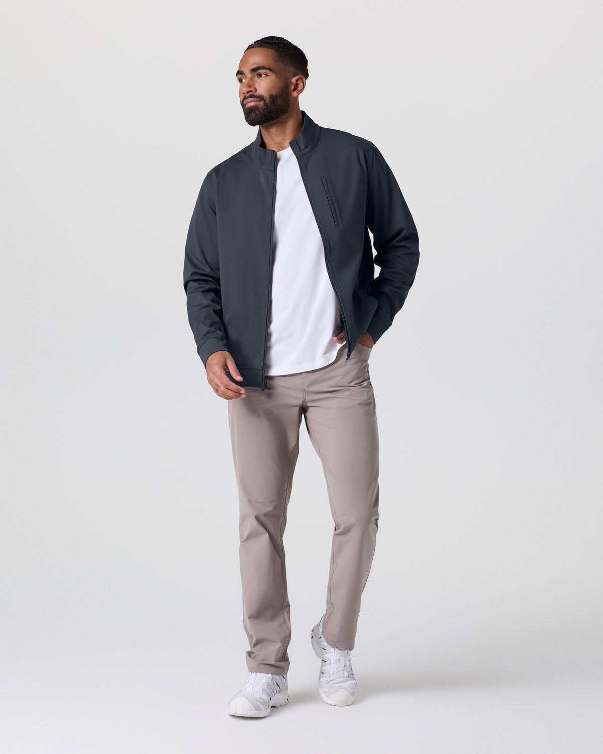 Vuori Meta™ Twill Full Zip | Navy
