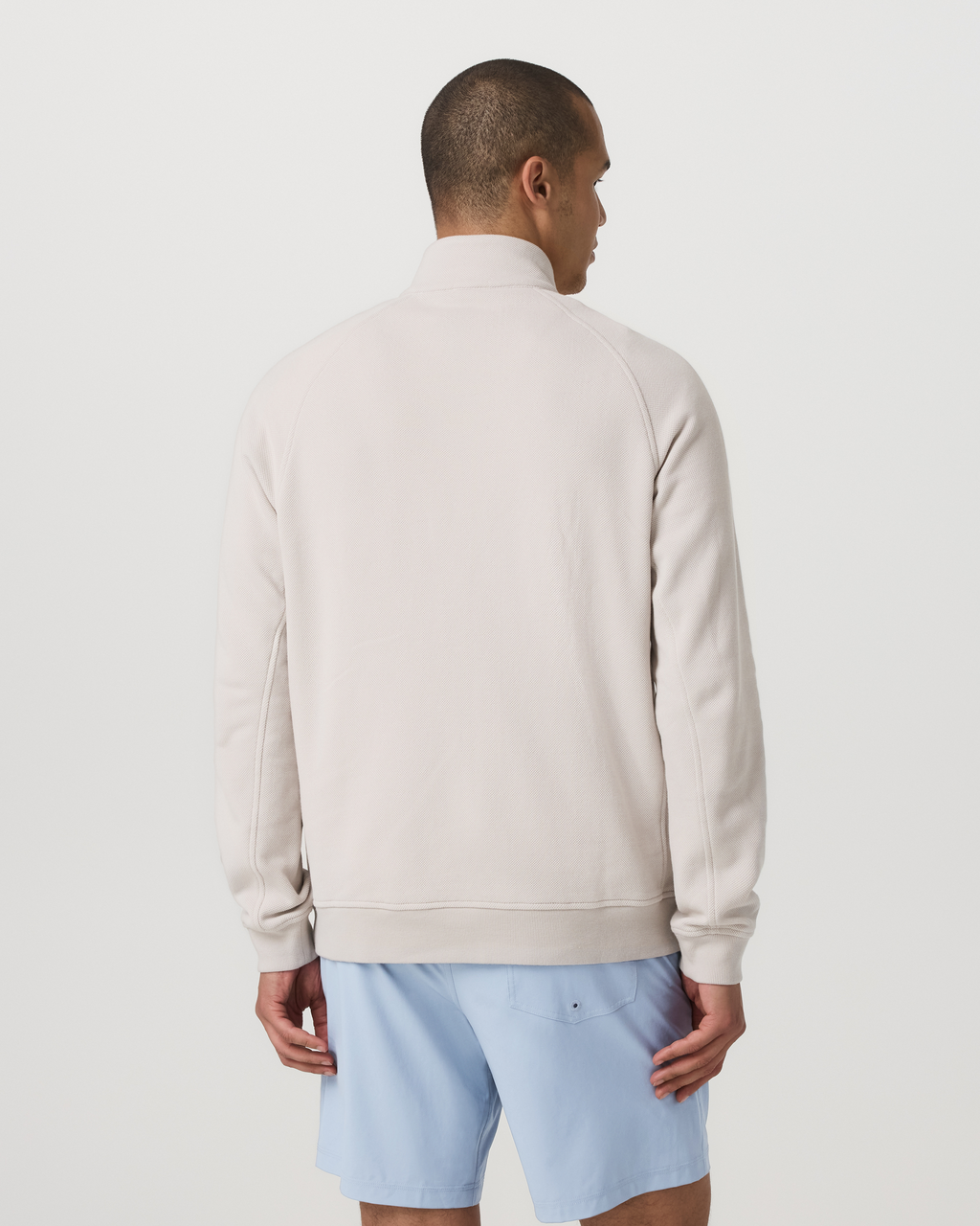 Pique Fleece Track Jacket | Grey Mist