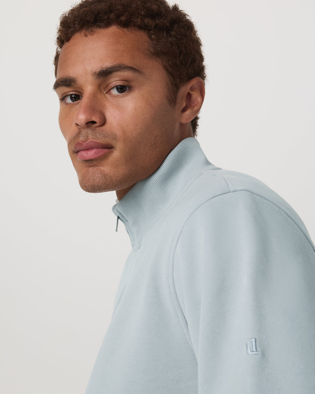 Seaside Half Zip | Blue Haze