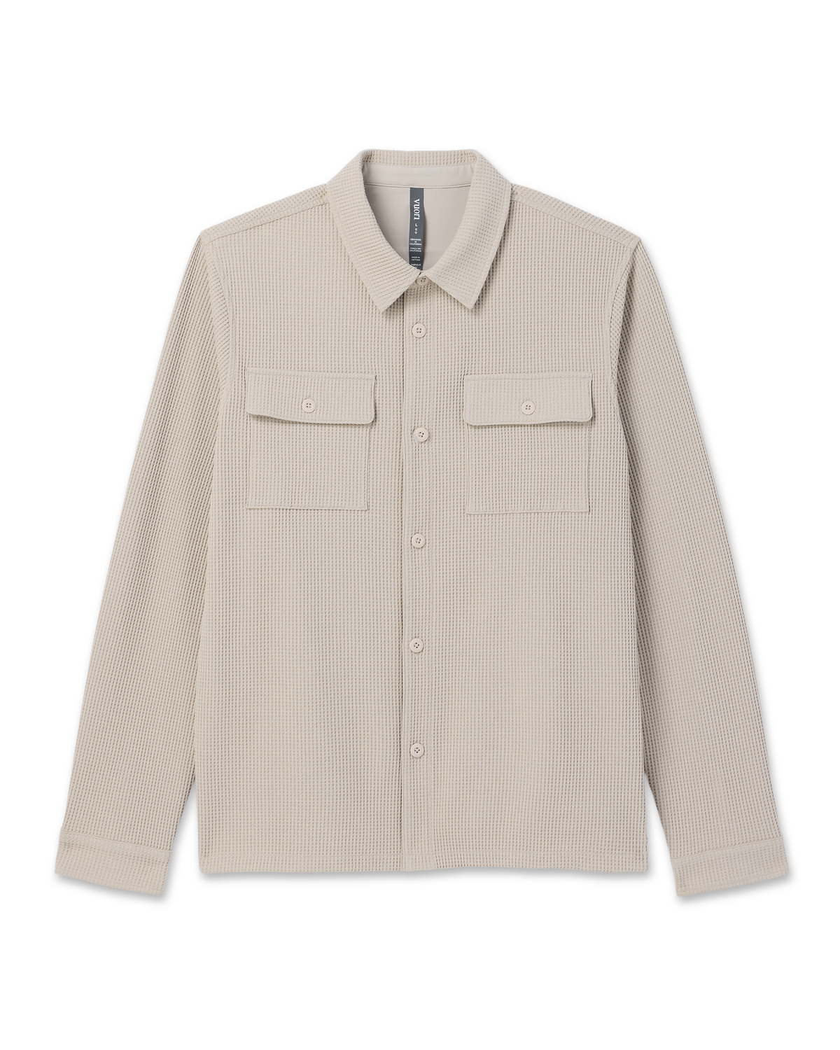 Tech Waffle Shirt Jacket | Dark Salt