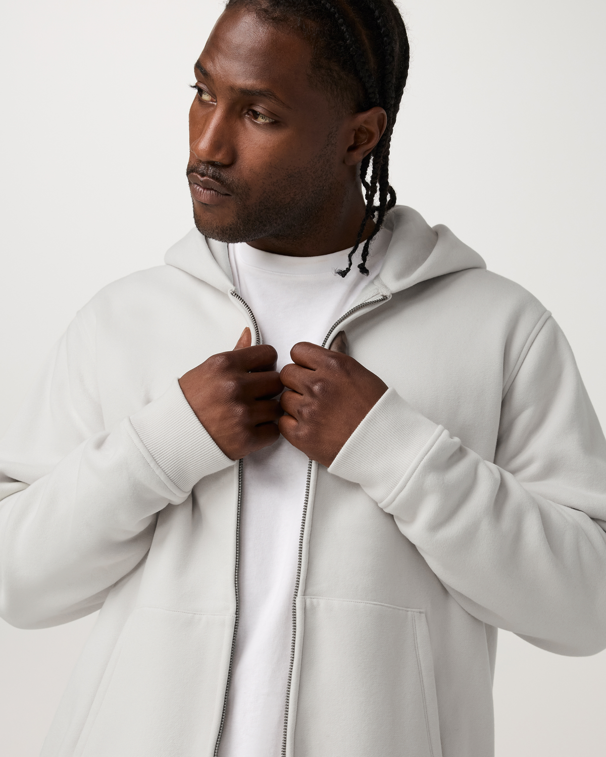 Seaside Full Zip Hoodie | Salt