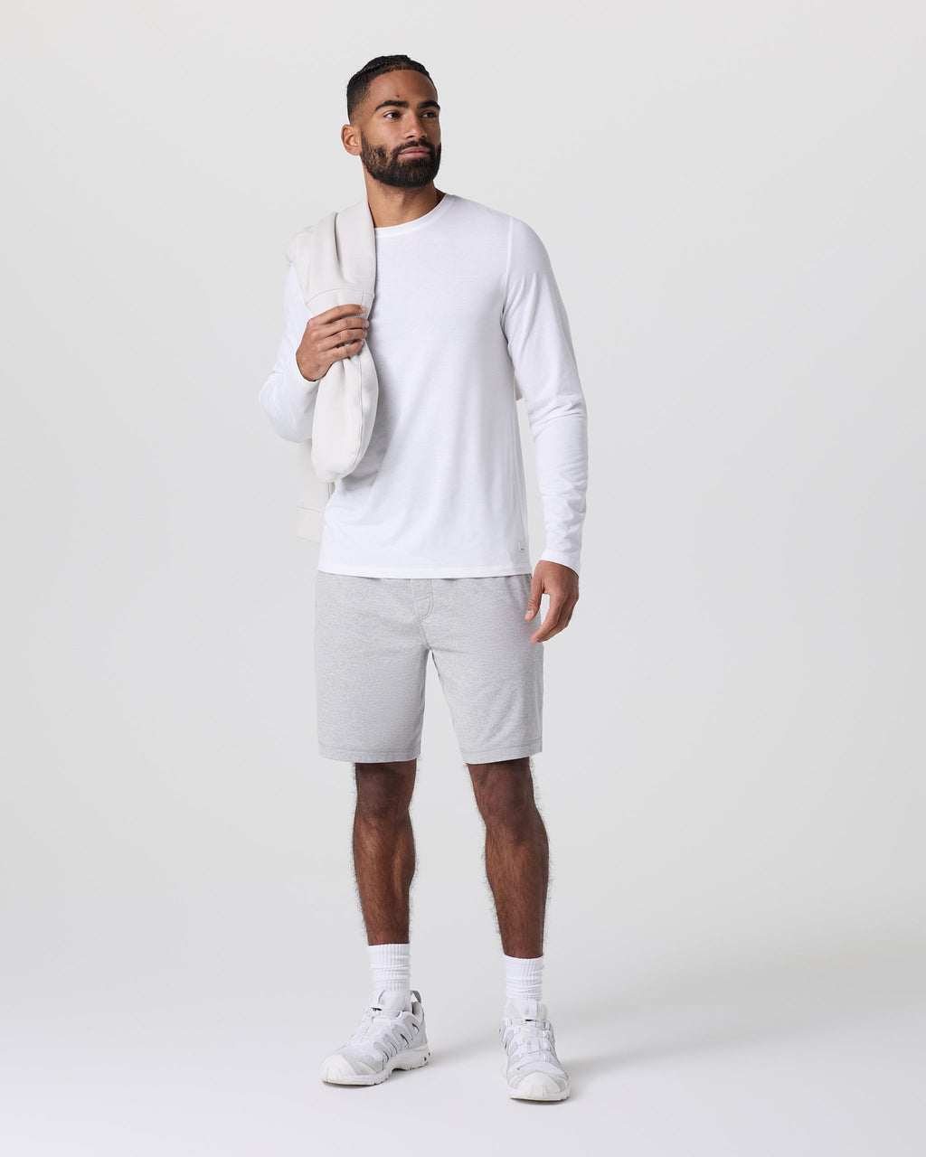 Coronado Short 8" | Light Heather Grey