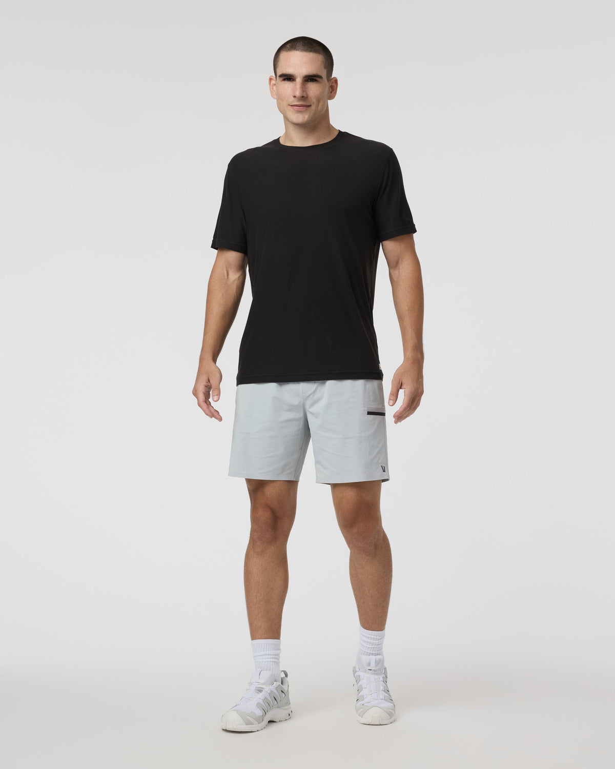Grafton Short Lined 7" | Sky Grey