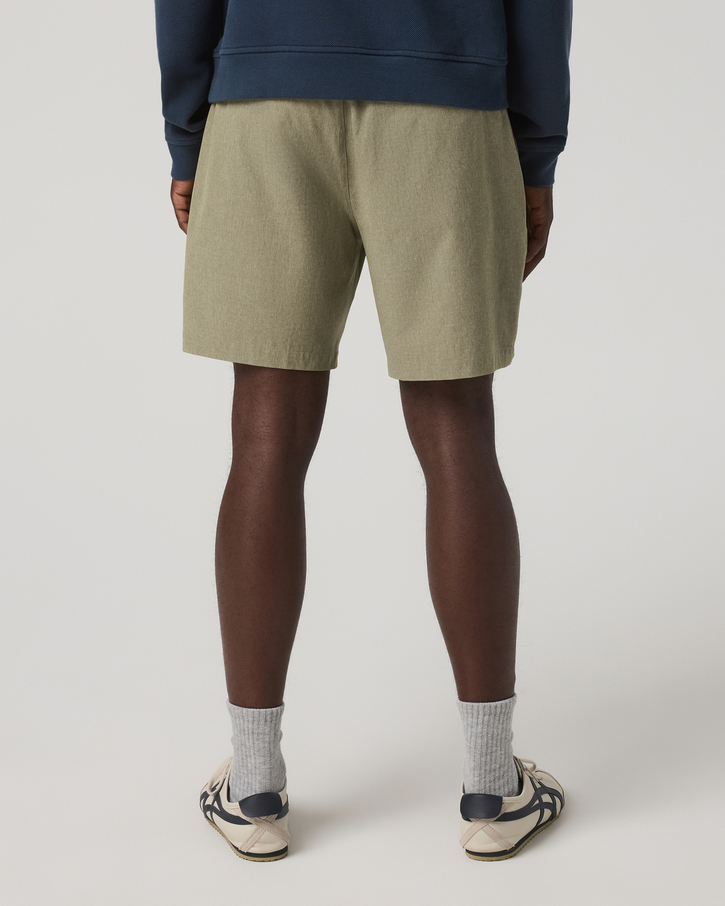 Aim Elastic Waist Short 7" | Artichoke Linen Texture