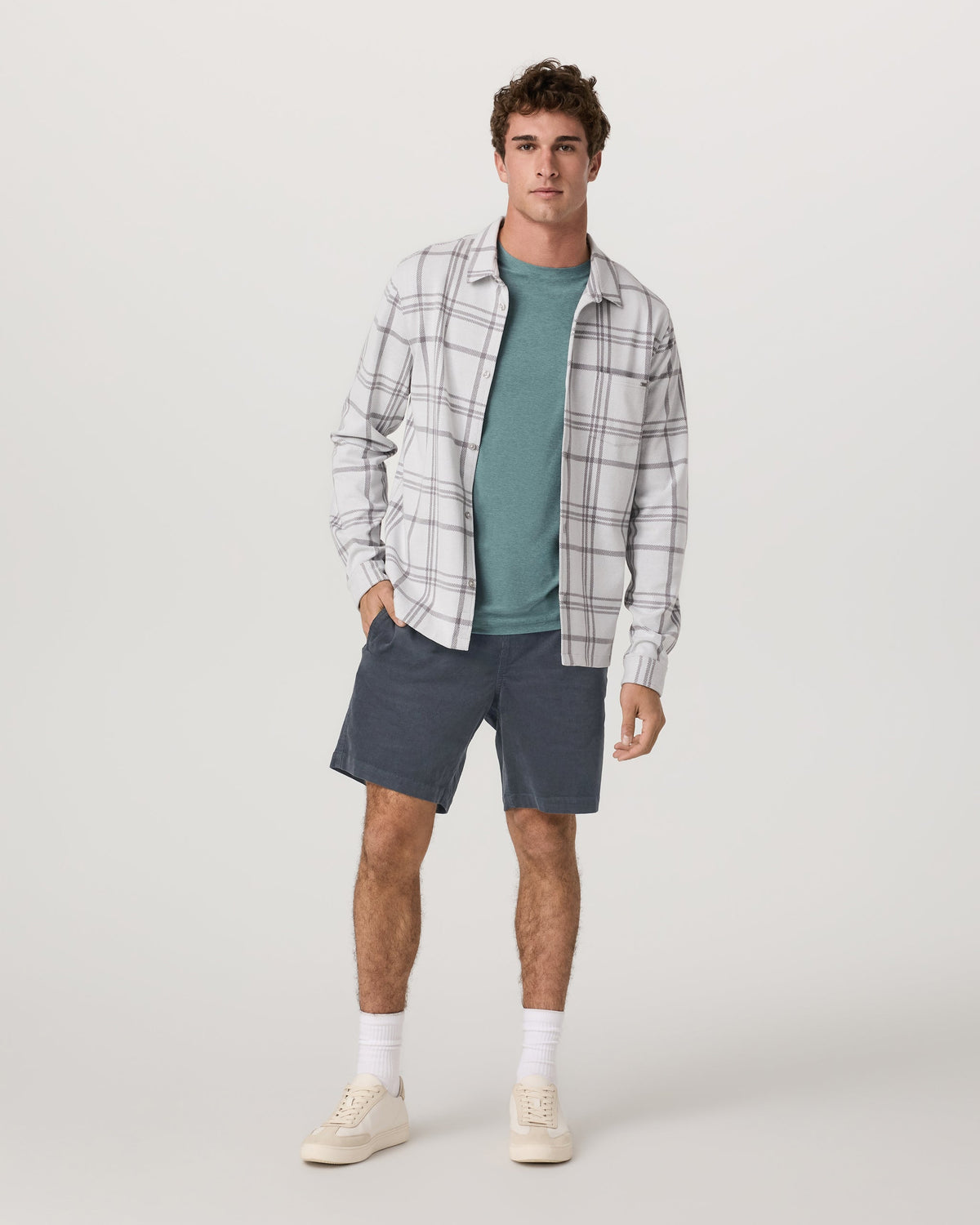 Optimist Elastic Waist Short 8" | Charcoal