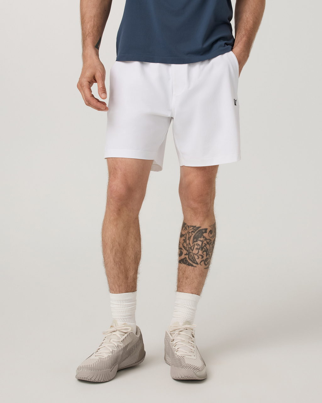 Crosscourt Pro Short Unlined 7" | White