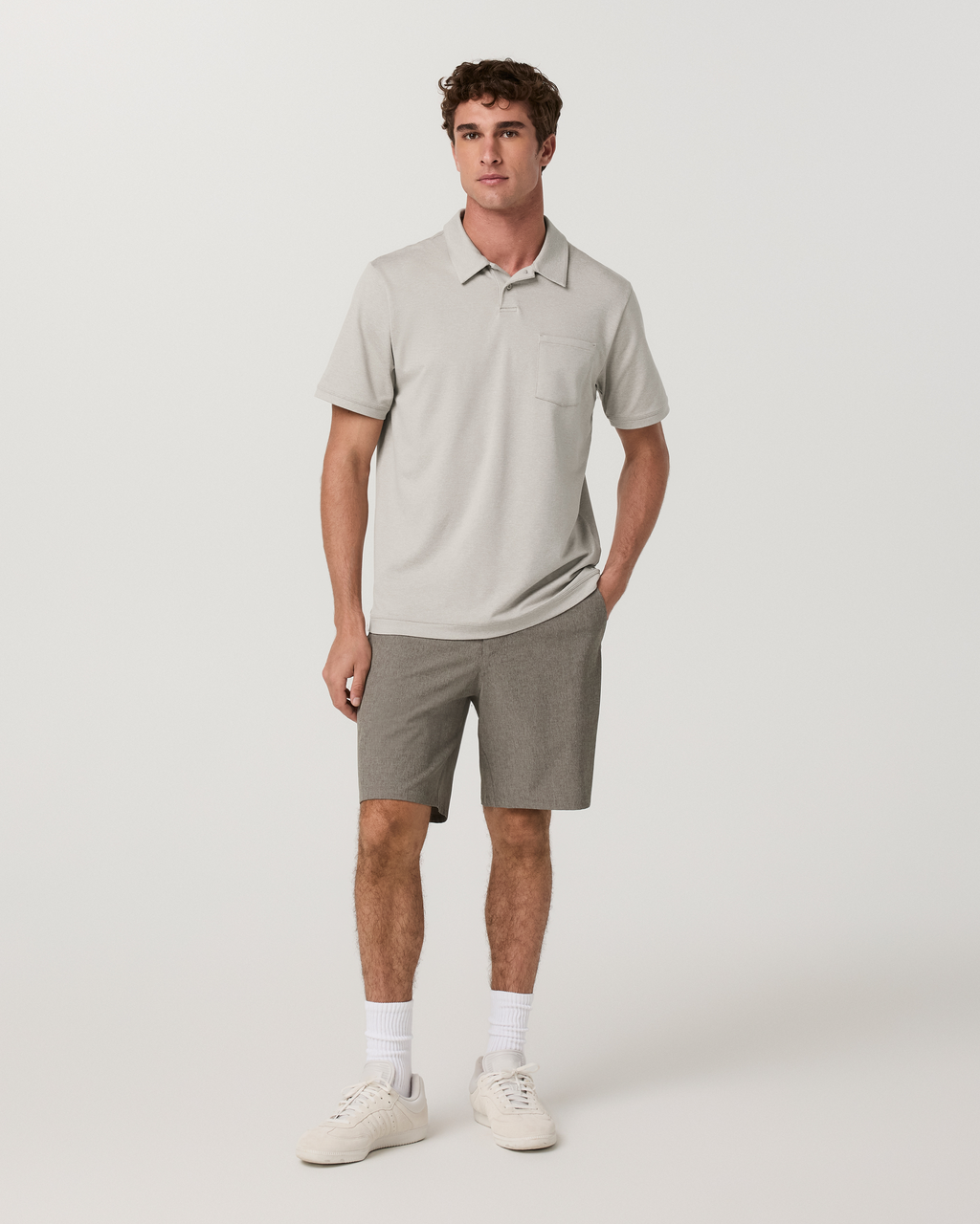 Aim Short 8" | Oregano Linen Texture