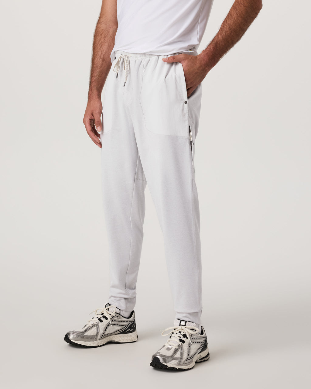 Sunday Performance Mixed Media Jogger 28" | Frost Grey