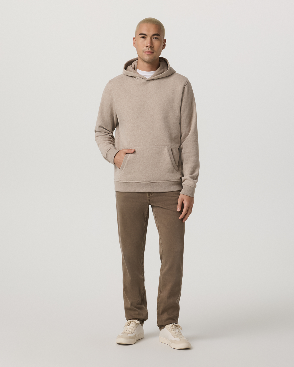 Benton Stretch Twill Pant Athletic Slim Fit 30" | Peppercorn