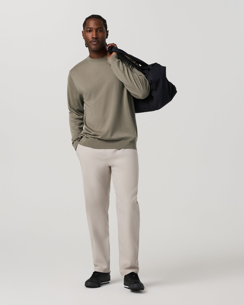 Cascade Elastic Waist Trouser Classic Fit 30" | Pewter