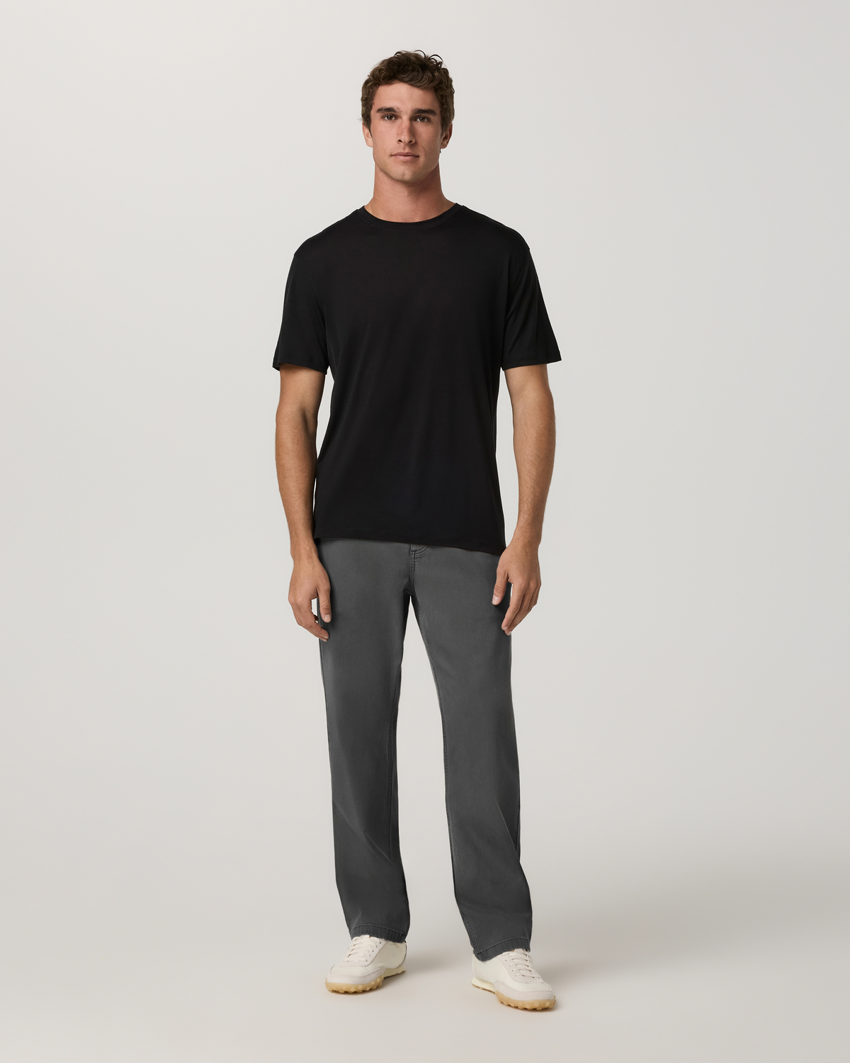 Benton Twill Elastic Waist Pant Relaxed Fit 30" | Dark Pewter