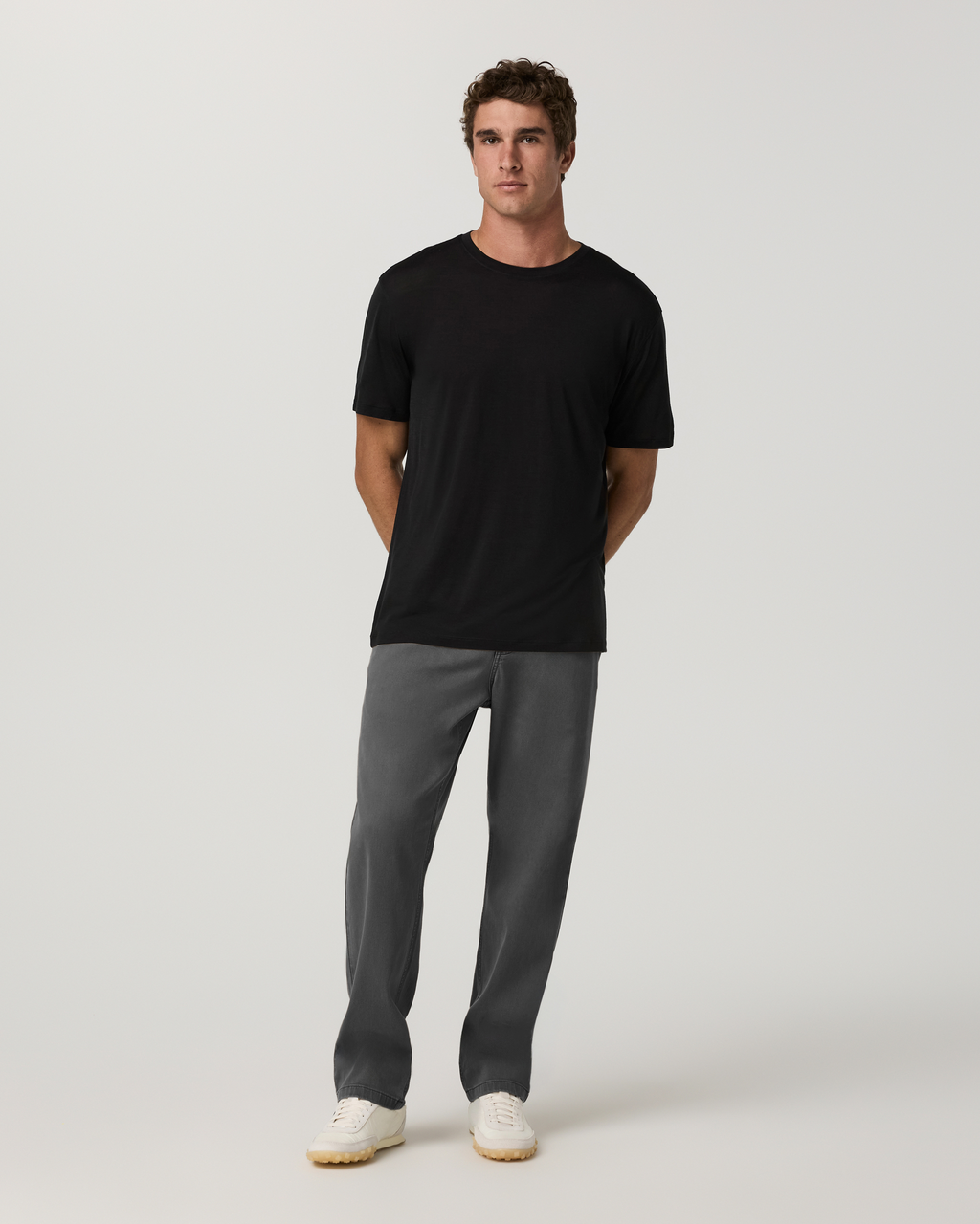 Benton Twill Elastic Waist Pant Relaxed Fit 30" | Dark Pewter