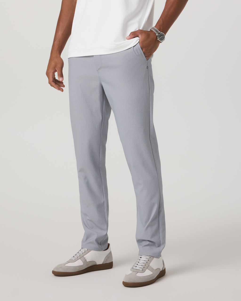 Cascade Tech Chino Pant Athletic Slim Fit 30" | Heather Grey