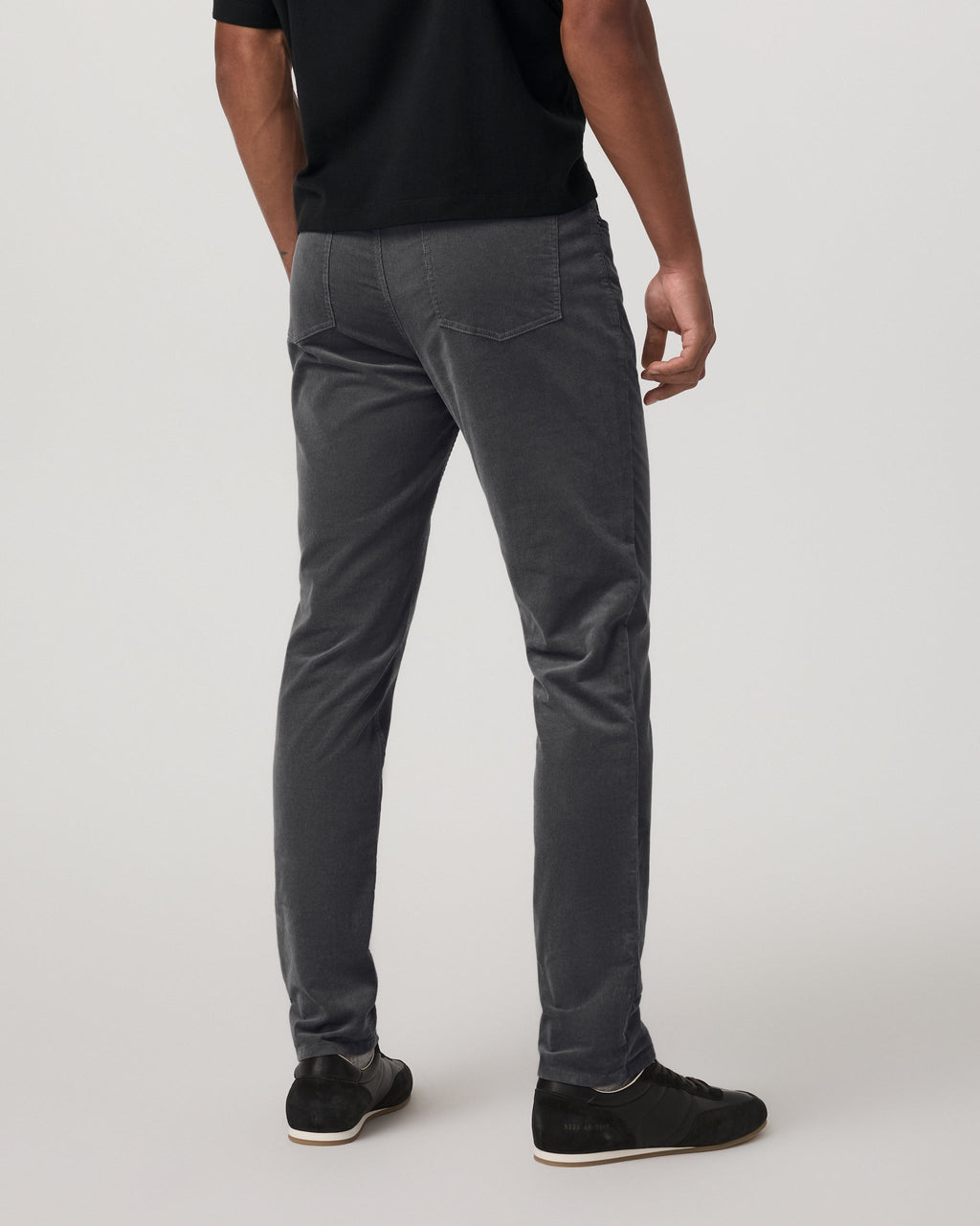 Optimist 5 Pocket Cord Pant Athletic Slim Fit | Charcoal