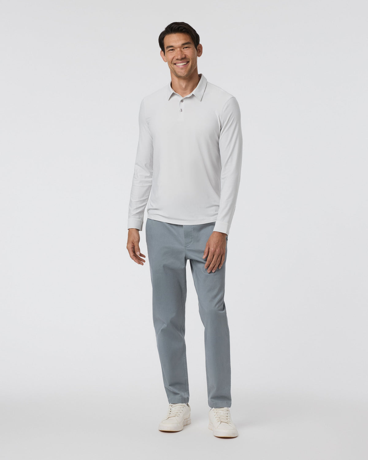 Fletcher Elastic Waist Pant Athletic Slim Fit 30" | Dusty Blue