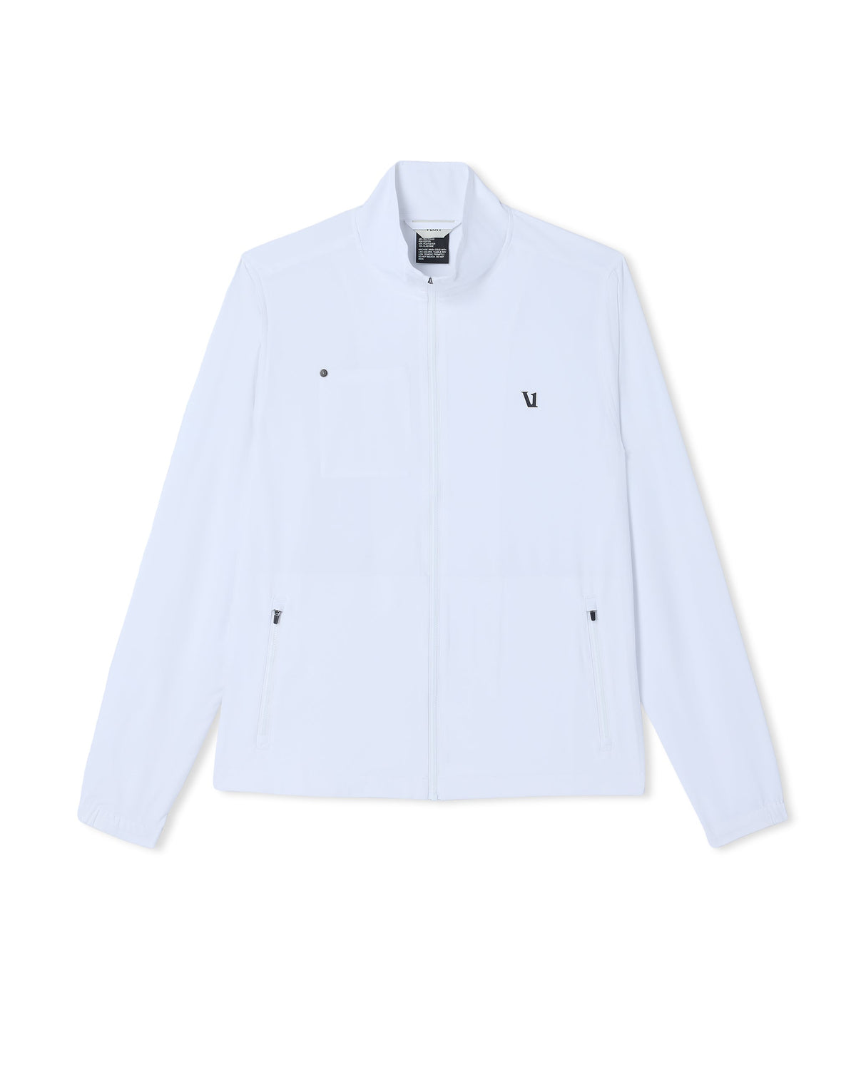 Venture Track Jacket | White Logo Graphic