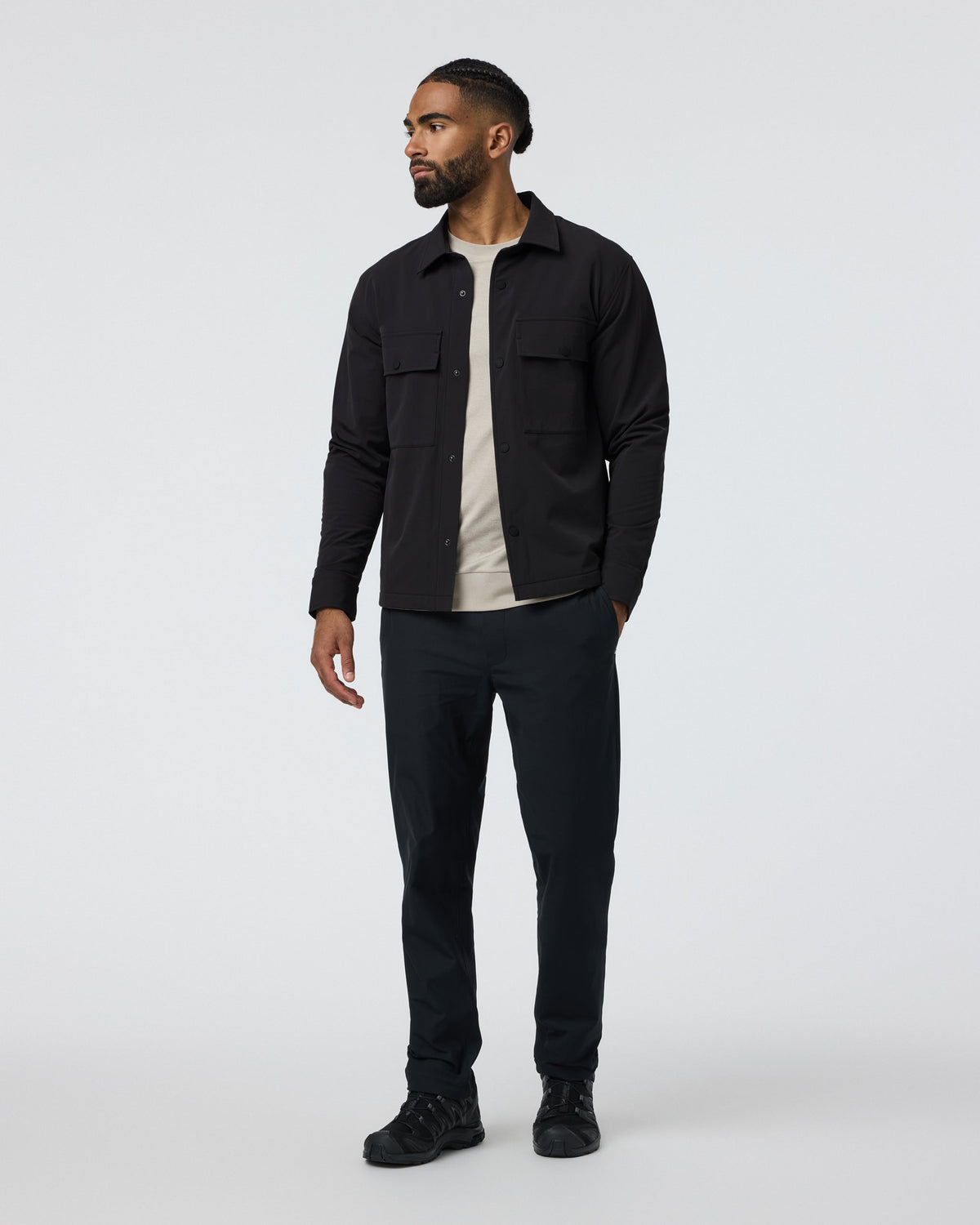 Lawson Tech Shirt Jacket | Black