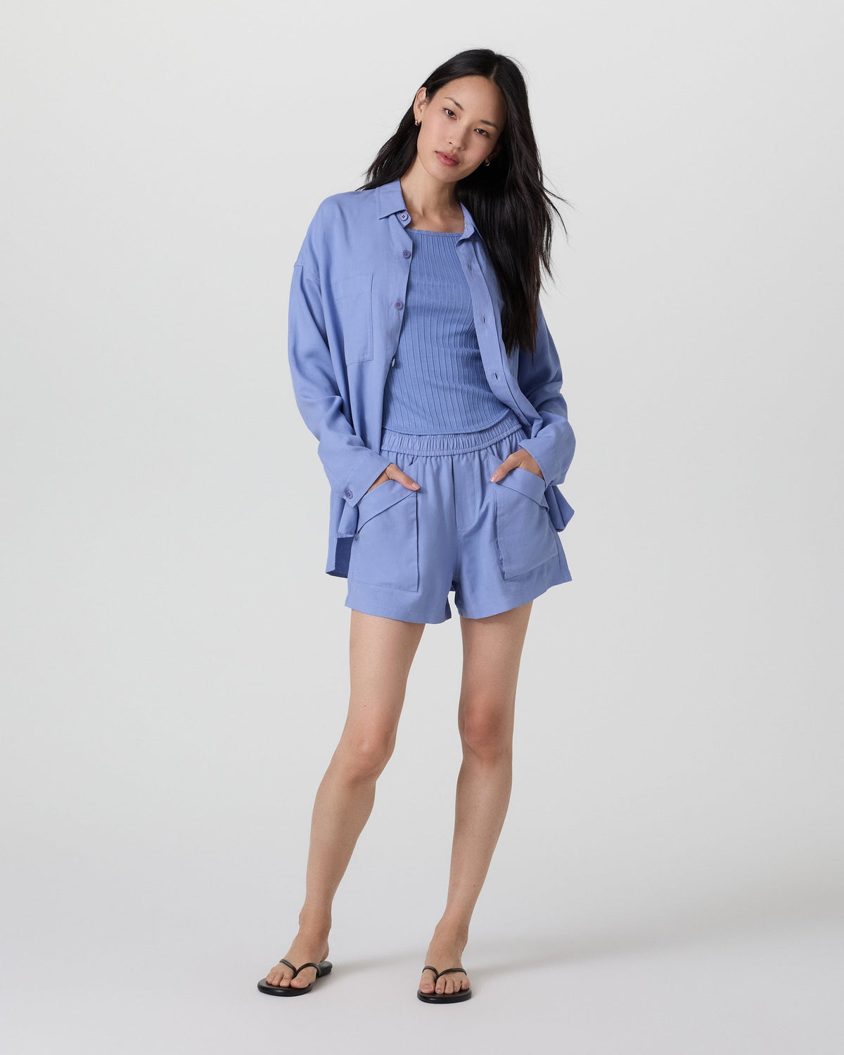 Trestles Twill Button Up | Bluebell