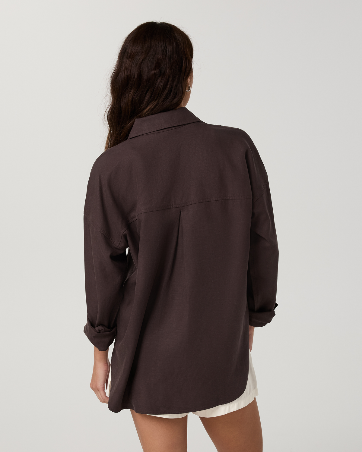Trestles Twill Button Up | French Roast